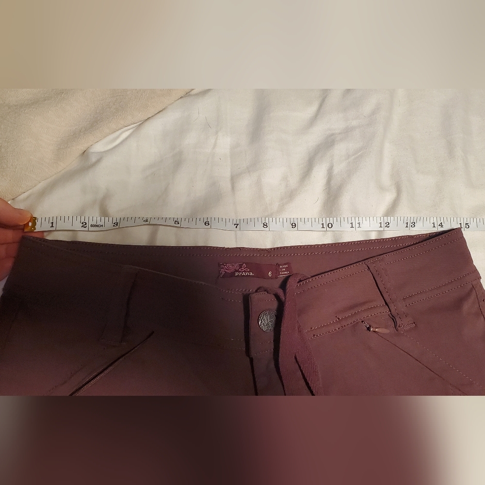 Prana Raisin Purple Shorts with Buttoned Pockets - Picture 3 of 4